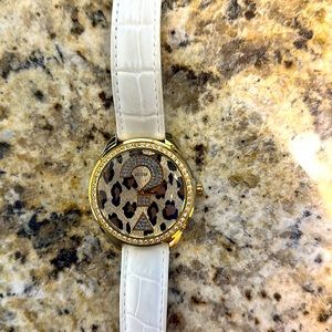 Animal print Gold Tone Guess Watch